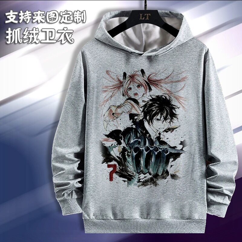 漆黑的子弹 蓝原延珠 卫衣长袖衣服周边春秋加绒连帽长袖