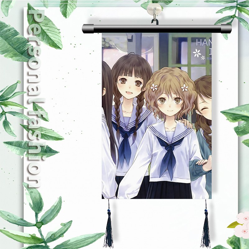 花开伊吕波 松前绪花周边挂画海报房间壁画挂轴挂图装饰画定制