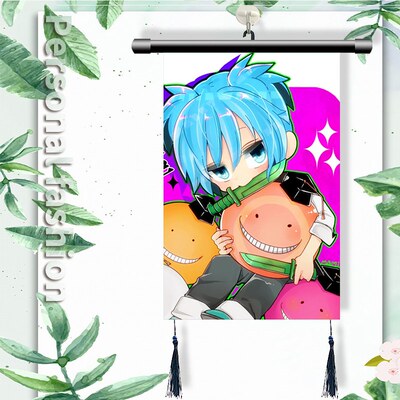 暗杀教室 潮田渚赤羽业周边挂画海报 壁画挂轴挂图装饰画定制