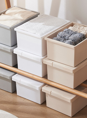 Storage box gray plastic thick clothing blanket organizer st