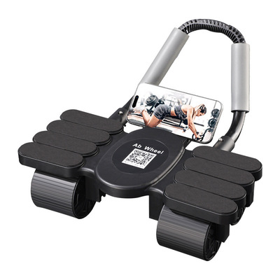 Eight elbow support four wheel automatic rebound abdominal e