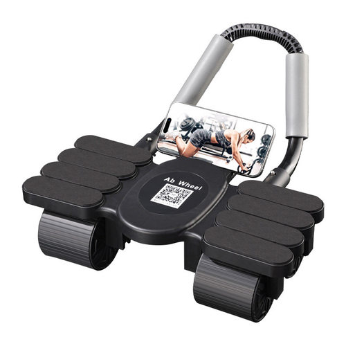 Eight elbow support four wheel automatic rebound abdominal e