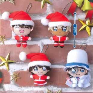 柯南毛绒挂件公仔玩偶灰原哀安室透圣诞小兰新一努努可爱怪盗基德