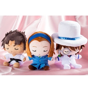 怪盗基德黑羽快斗豆豆眼坐姿玩偶娃娃毛绒努公仔挂件fufu柯南应募