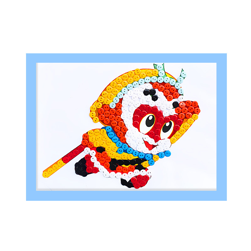 六一儿童节儿童手工diy制作材料包创意卡通人物孙悟空纽扣贴画