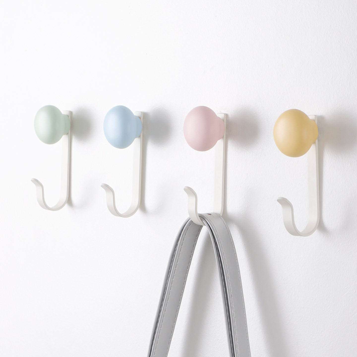 轻奢派彩色陶瓷挂钩可爱创意单个