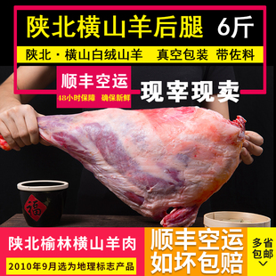 横山羊肉 陕北羊肉榆林羊肉羊后腿羊腿带佐料6斤顺丰包邮