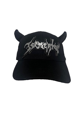 RED ICE黑色摇滚恶魔角朋克哥特暗黑嘻哈亚文化小众街头鸭舌帽子