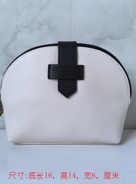 卡塔尔航空头等舱 diptyque 优雅款白色皮质化妆包晚宴包随身小包