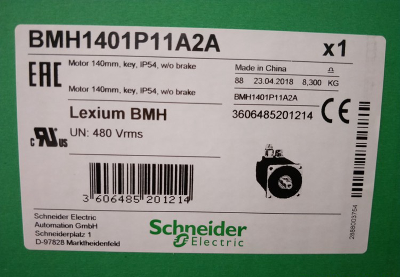 施耐德LXM32伺服电机BSH1403T32A1P全新质保一年