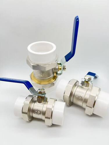 PPR全铜双活接热熔球阀