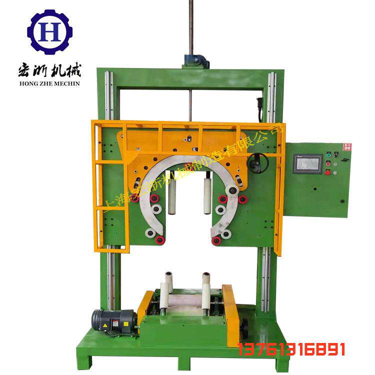 胶管打包机 地暖管电线钢带缠绕机 环体钢卷 钢带缠绕机