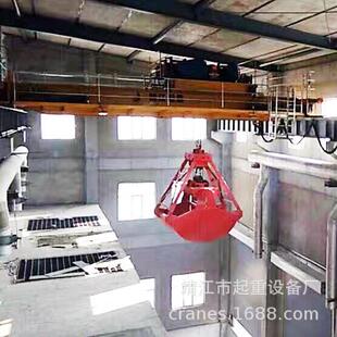 厂家案例丰富 固废物处理用 20t40t 双梁垃圾吊 智能抓斗起重机