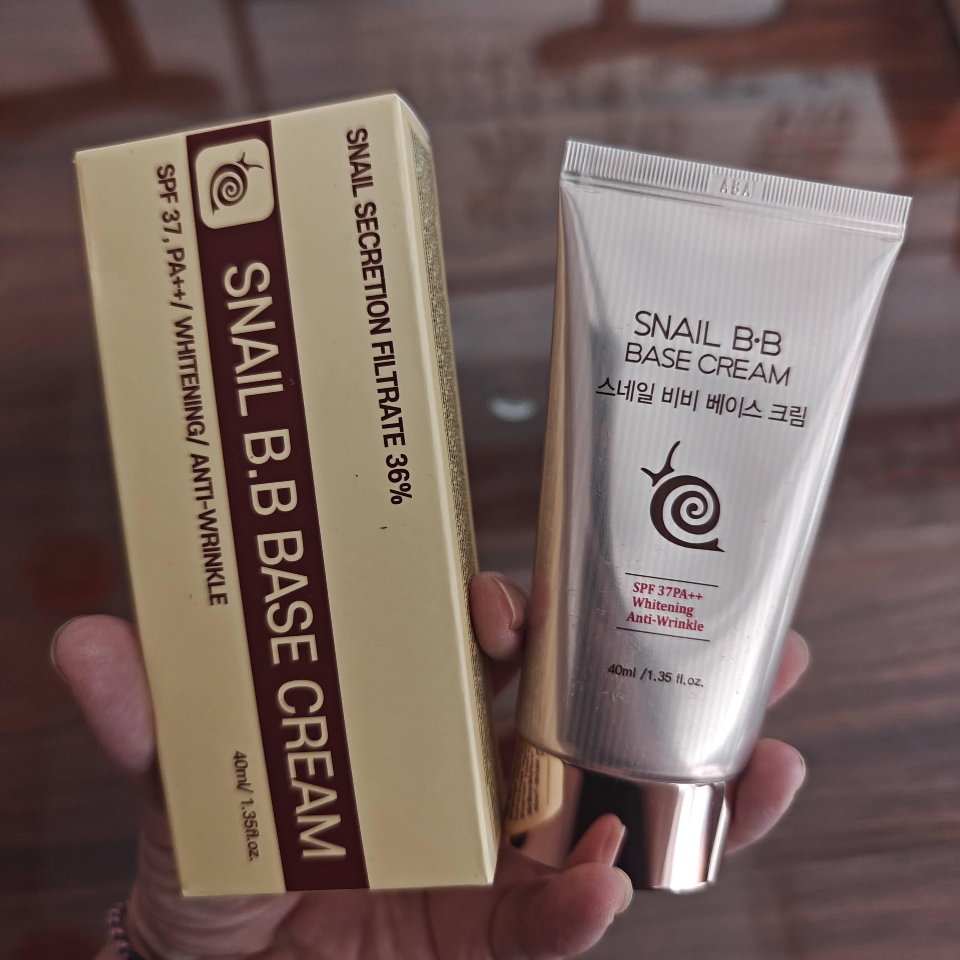 韩国诗律蜗牛BB霜40ml 修饰肌肤遮瑕SPF37PA++现货