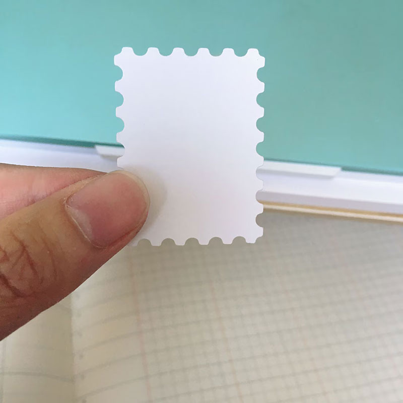 迷你简约空白仿邮票画纸3*4cm 约1寸手绘纪念收藏毕设可用小创意