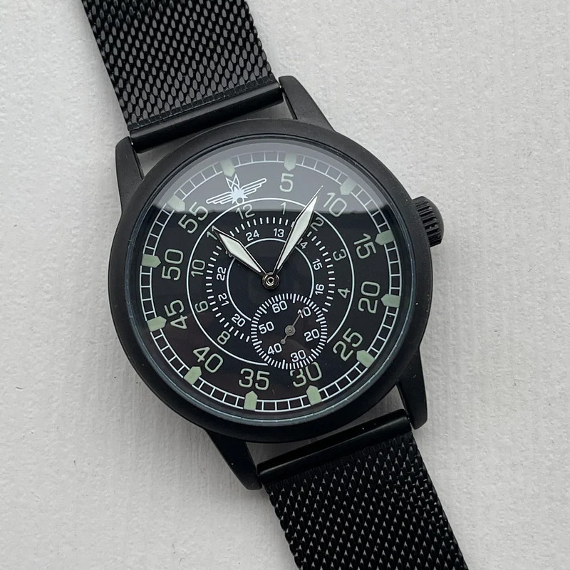 苏联军表老表库存raketa火箭大表盘玻璃透底复古ussr飞行员收藏