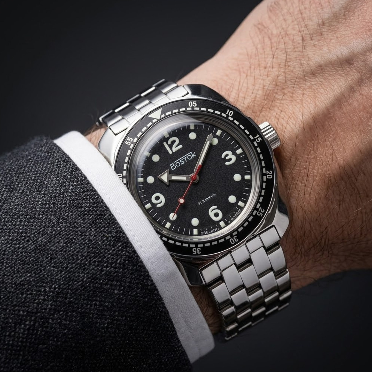 欧美军表男自动机械深度防水夜光运动陶瓷游泳潜水俄罗斯VOSTOK