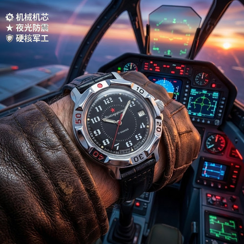 vostok指挥官经典风机械防水军表