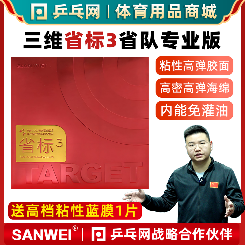 三维省标3标靶3代省队专业版反胶