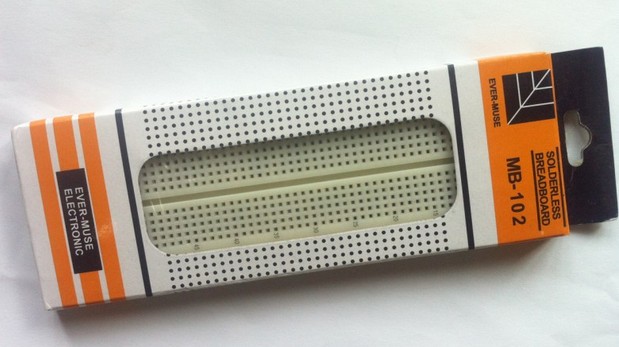MB-102面包板 实验板万能板 830孔面包板 白底红蓝线 电子元器件市场 PCB电路板/印刷线路板 原图主图