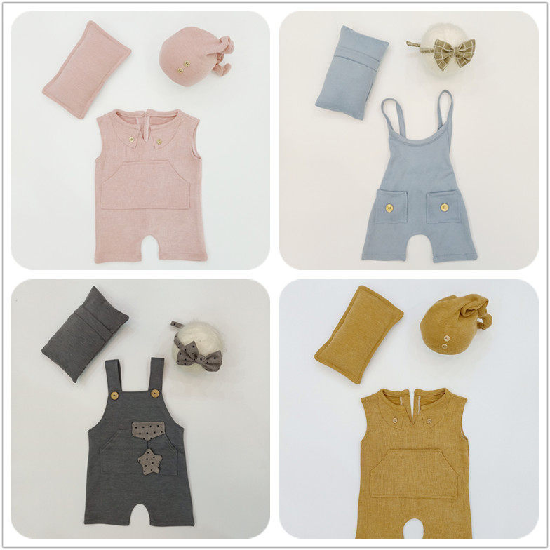 展会新款新生婴儿摄影服装影楼针织百天宝宝拍照写真服满月照主题