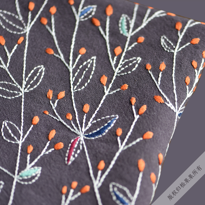 diy亚麻棉布艺欧式绣花材料包