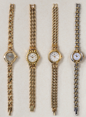 vintage上海产90年代复古怀旧镀金淑女小金女表手链手动机械小巧