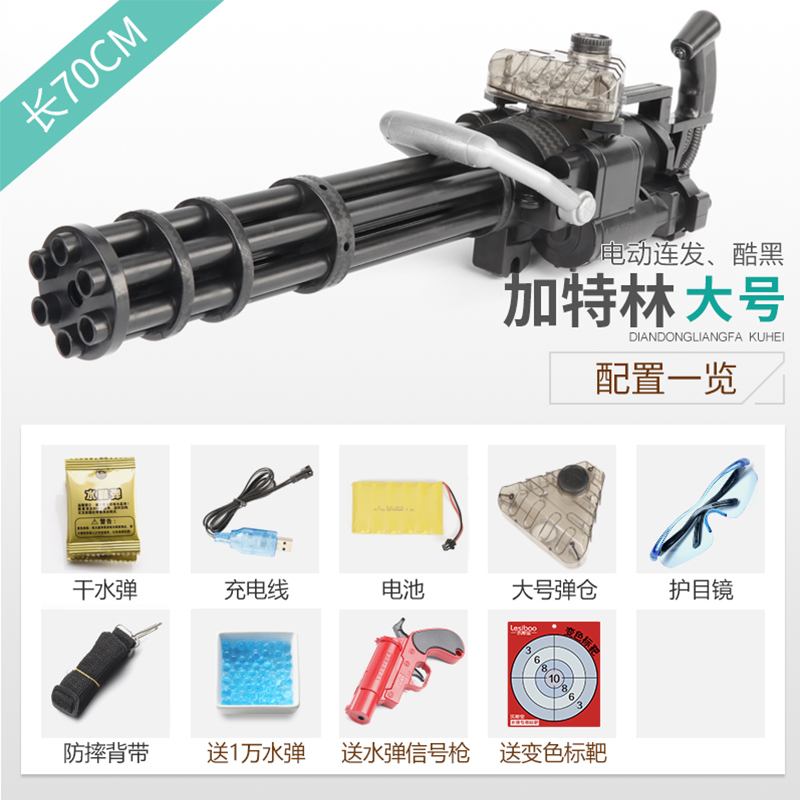M249大波罗抢大盘鸡电动连发水弹轻机枪大菠萝枪绝地求生大波萝抢
