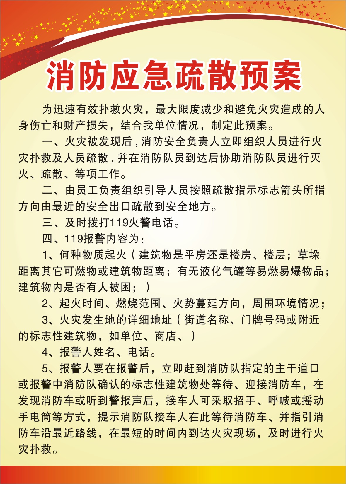 消防应急疏散预案消防标识贴纸工厂车间消防安全制度 警示牌标识