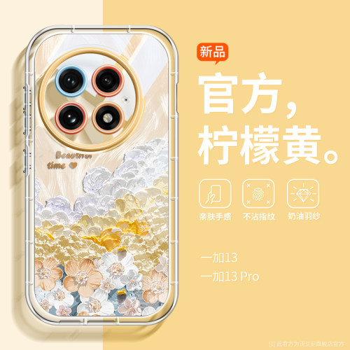 新款油画花朵一加13手机壳