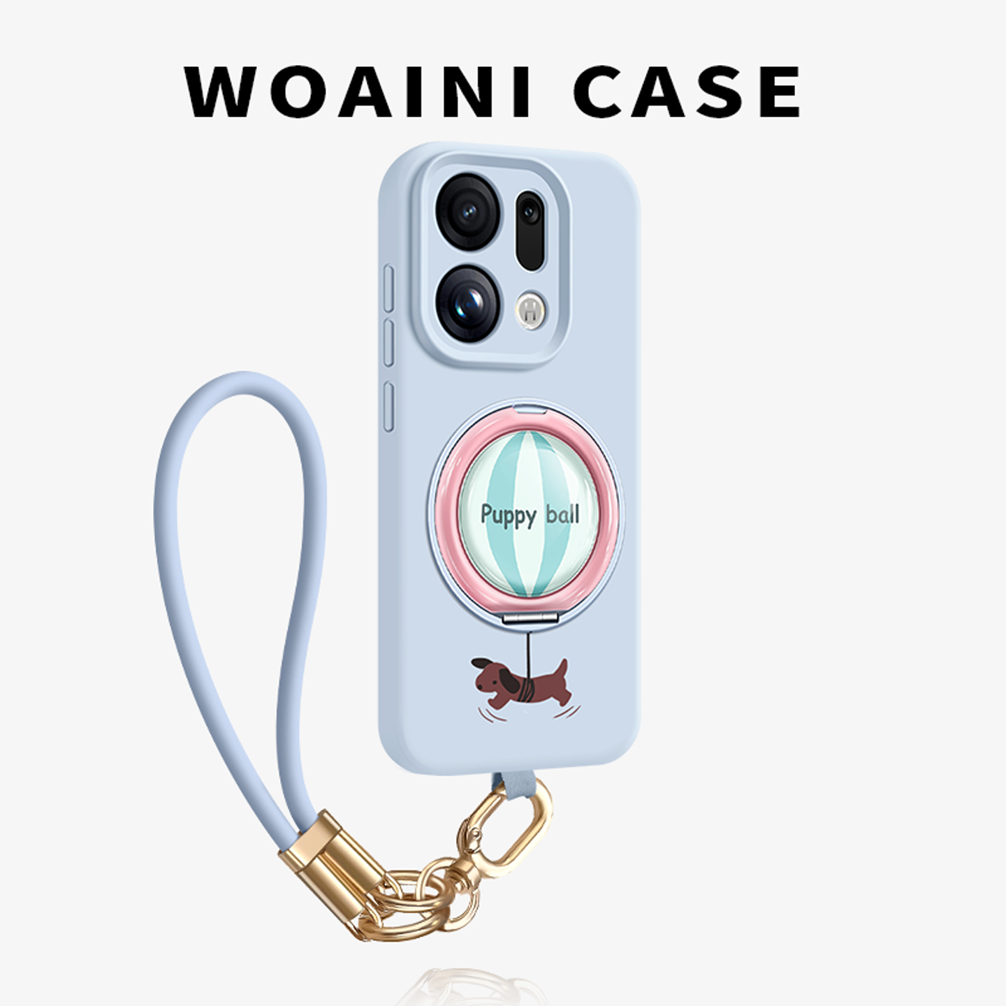 气球小狗适用oppofindx9手机壳