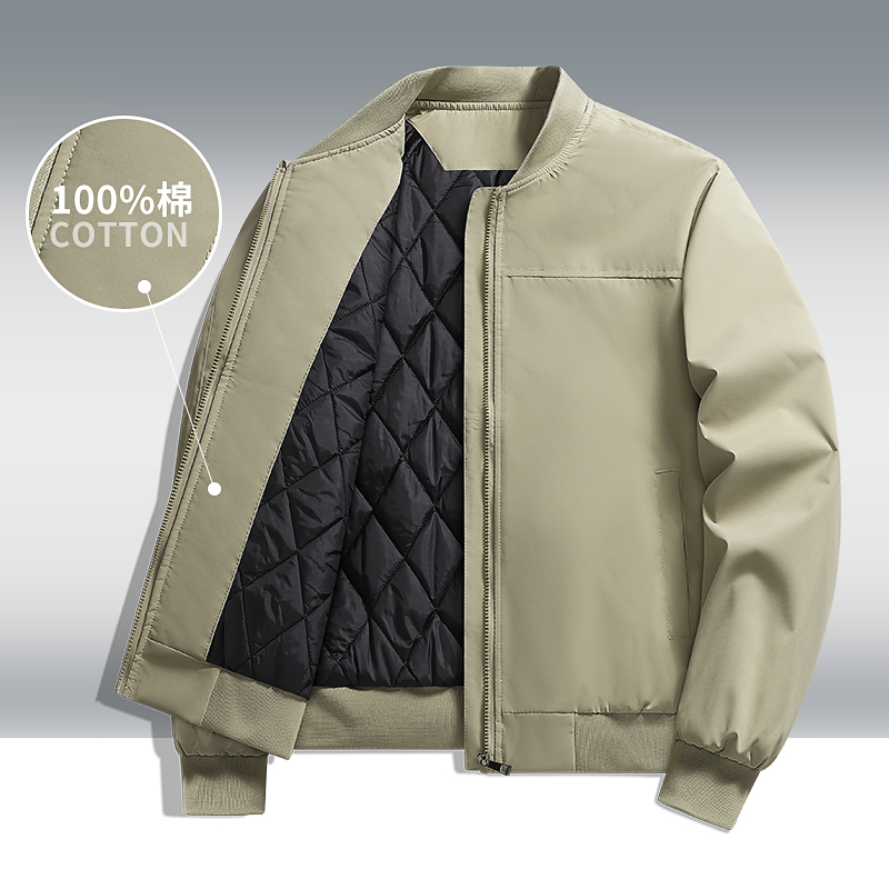 2025新款棉服男秋冬季加厚棒球服