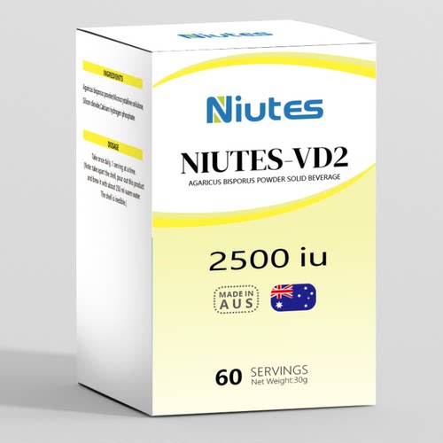 NIUTES纽特斯NIUTES-VD2双孢蘑菇粉装进口正品官方旗舰店
