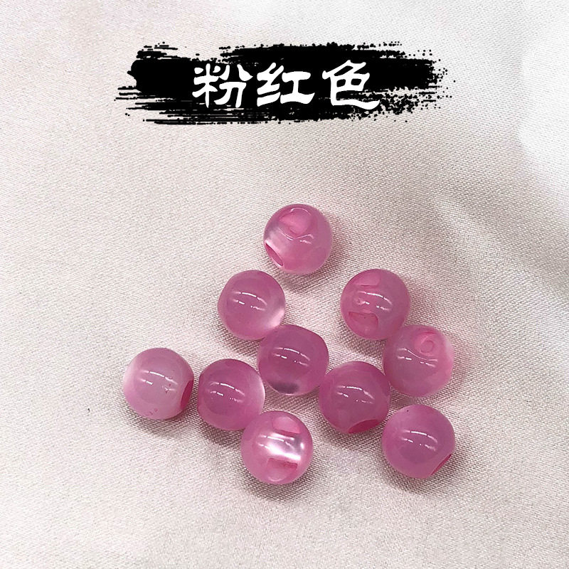 HANFU 치파오 비즈 플레이트 버튼 당나라 정장 복고풍 라운드 비즈 진주 빛 모조 옥 버튼 셔츠 작은 버튼