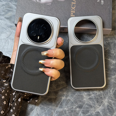 高级磁吸无线充适用荣耀magic8手机壳肤感银色magic8pro保护套全包硬壳防摔MAGIC8高档真科纳黑简约男女