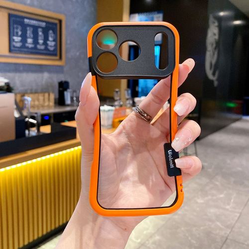 新款镂空散热适用苹果17手机壳透气边框16proi防摔17promax夏天phone15/14/13无背板苹果Air高级感17pro简约