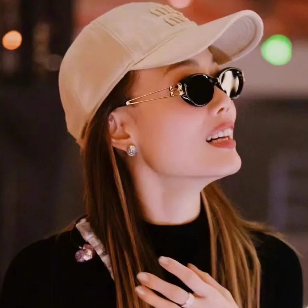 容祖儿同款新款猫眼墨镜眼镜框高级复古太阳眼镜显脸小男女solid