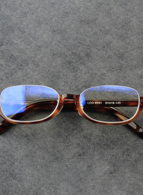 个性文艺复古半框眼镜架高度近视眼睛框镜架男小脸黑框框架女6331