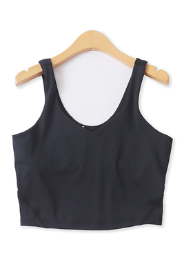 运动背心夏季新款外贸女装大码百搭露脐修身弹力拼接吊带衫17008