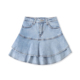 荷叶边弹力牛仔短裙秋新款 辣妹风高腰显瘦半身裙19168 外贸女美式