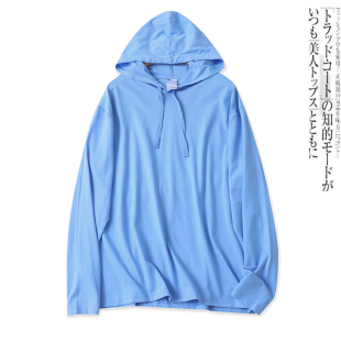 休闲百搭宽松连帽长袖 外贸女装 套头上衣17251 新款 棉混纺卫衣秋季