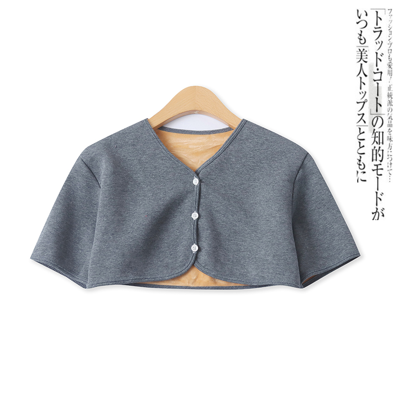 加绒棉护肩冬新款外贸女士颈椎肩周保暖防寒坎肩月子服背心17502