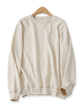 毛圈卫衣秋新款外贸女装休闲百搭圆领宽松螺纹收口长袖外套15571