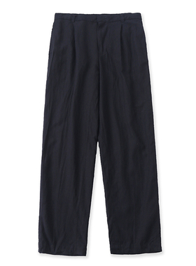 日单棉麻休闲裤春新款外贸女装通勤半松紧高腰显瘦百搭长裤12576