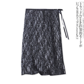 屁帘17889 叠穿系带蕾丝亮片系带一片式 半身罩裙春夏新款 外贸女装