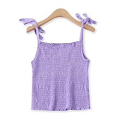 吊带衫 绑带背心夏季 12209 时尚 褶皱减龄弹力显瘦短款 新款 外贸女装