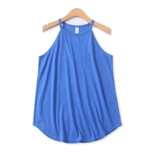 大码背心夏季新款外贸女装百搭纯色宽松显瘦圆下摆套头吊带18419