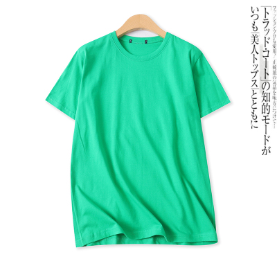 短袖纯色百搭显瘦套头棉T恤