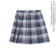 格子短裙夏秋新款 外贸女装 减龄学院风显瘦百搭A字百褶半身裙17131