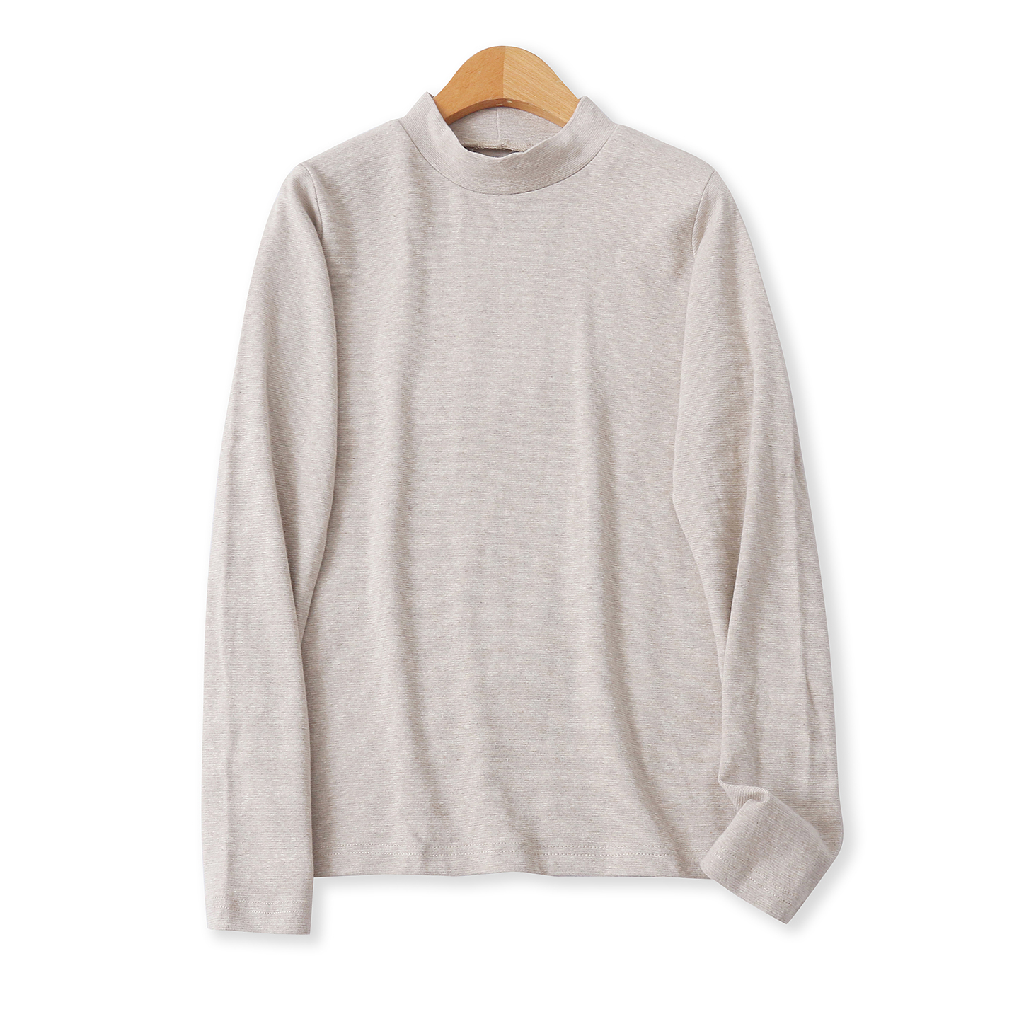 日单打底衫秋季新款外贸女装时尚百搭半高圆领修身长袖T恤18596